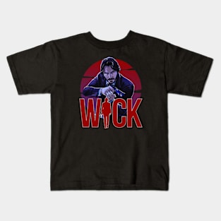 John Wick an Action Retro Style Kids T-Shirt